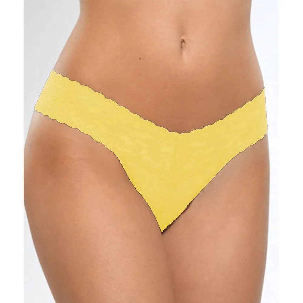 Pack of 2 Net Lace Panty - Cotton Jersey Panty - Mix Colours