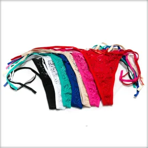 Pack Of 3 Lace Tie Bikini Panty