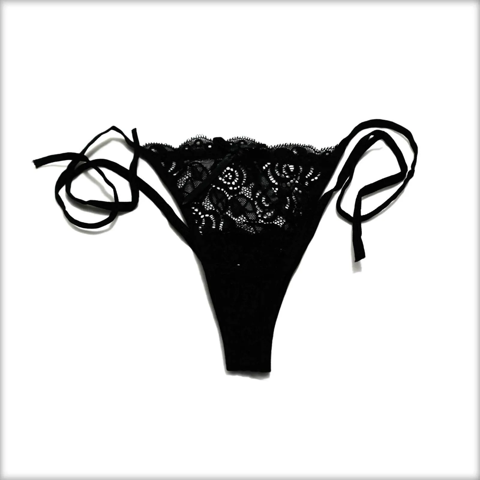 Pack Of 3 Lace Tie Bikini Panty