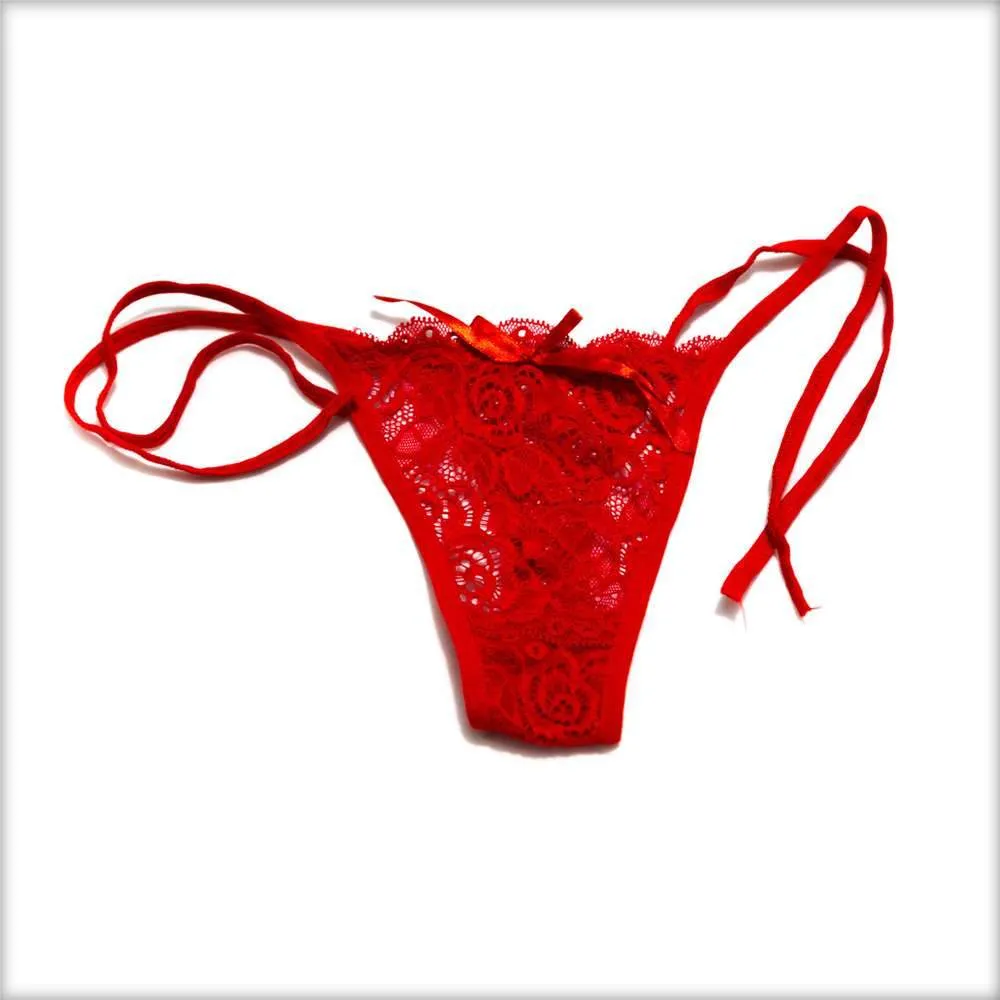Pack Of 3 Lace Tie Bikini Panty