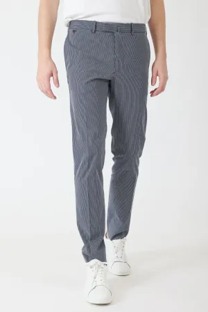 Pantalon coton stretch bleu gris - BZV3