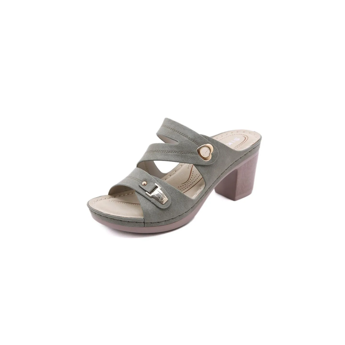 Peep Toe Block Heels Sandals