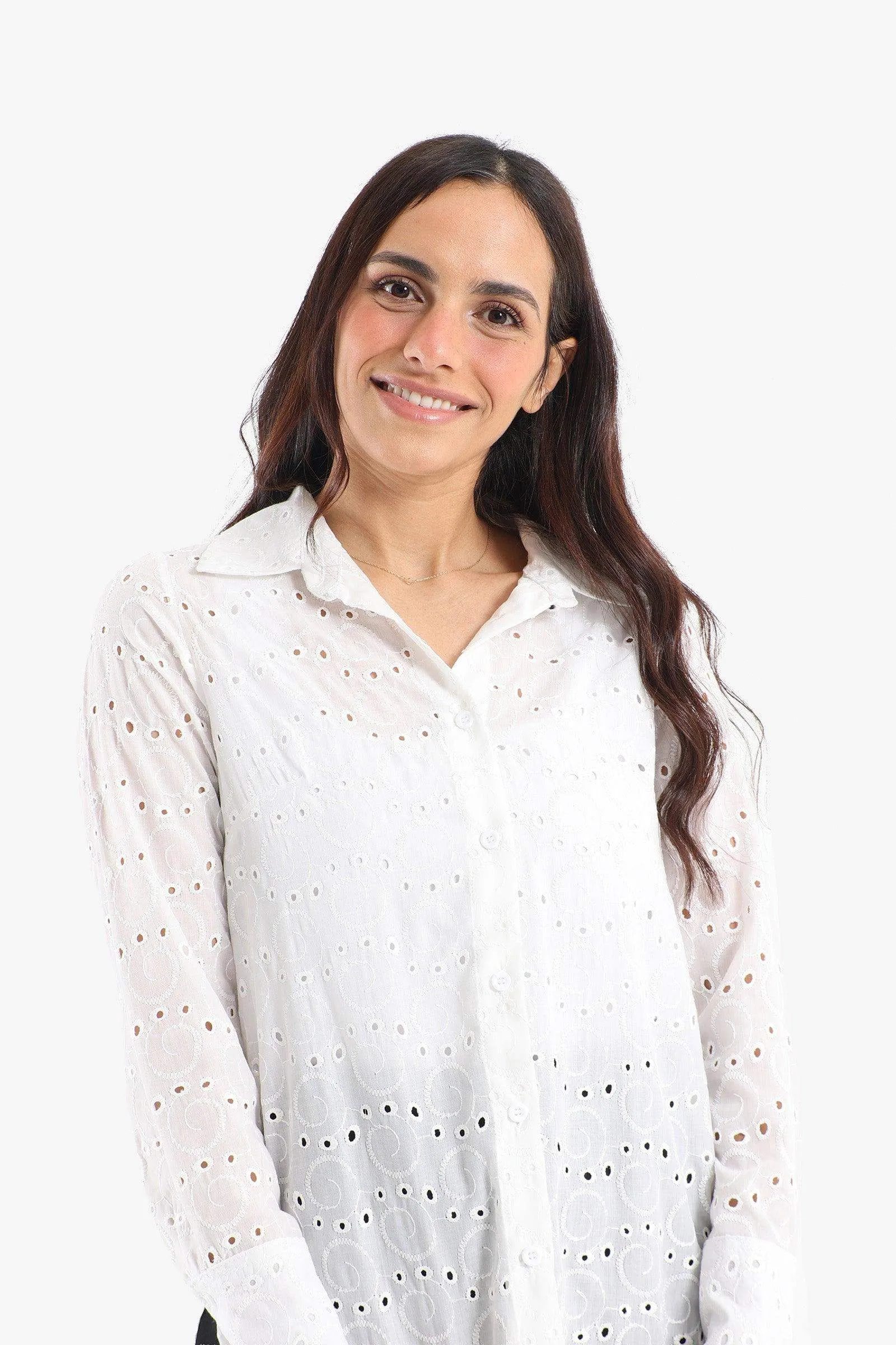 Perforated Long Sleeves Shirt