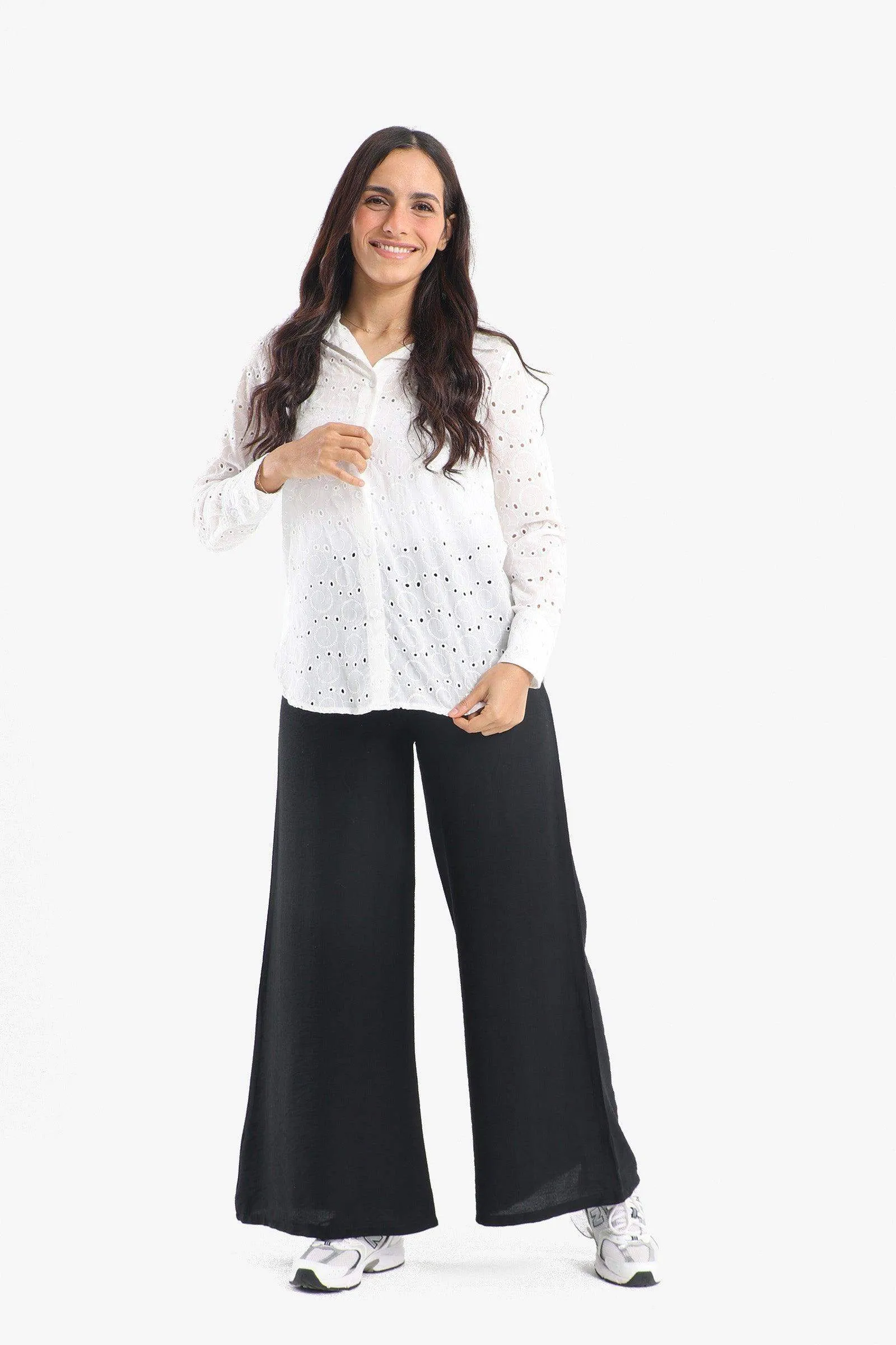 Perforated Long Sleeves Shirt