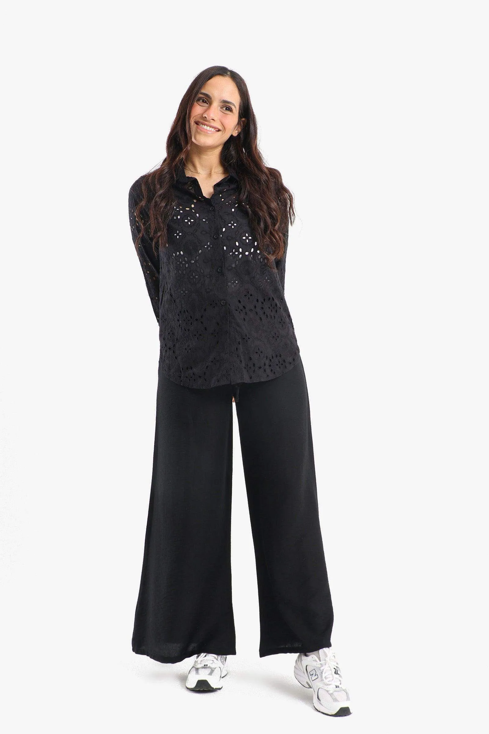 Perforated Long Sleeves Shirt