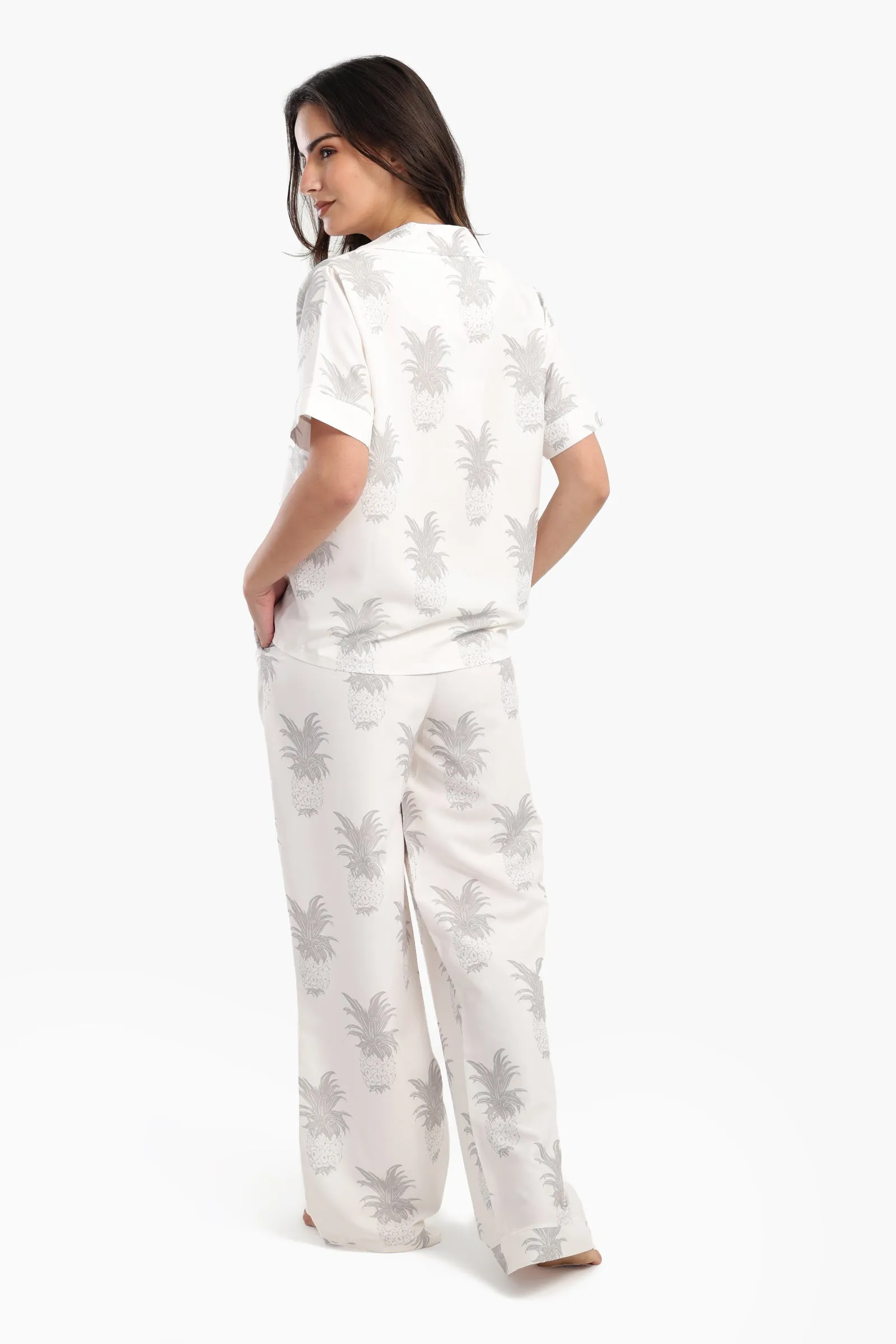 Pineapple Printed Pyjama Set