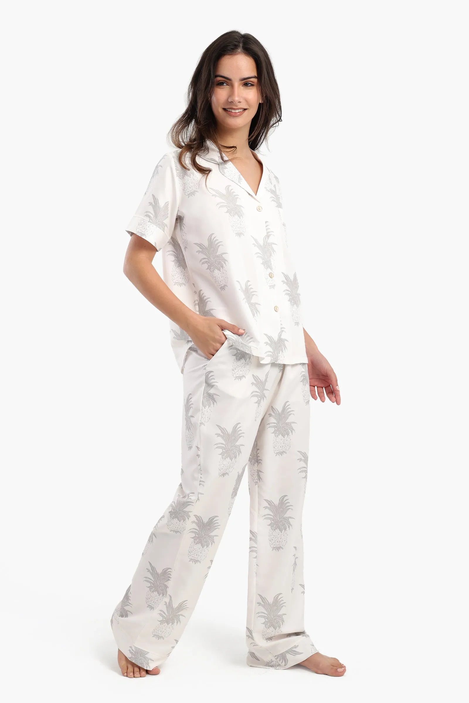 Pineapple Printed Pyjama Set