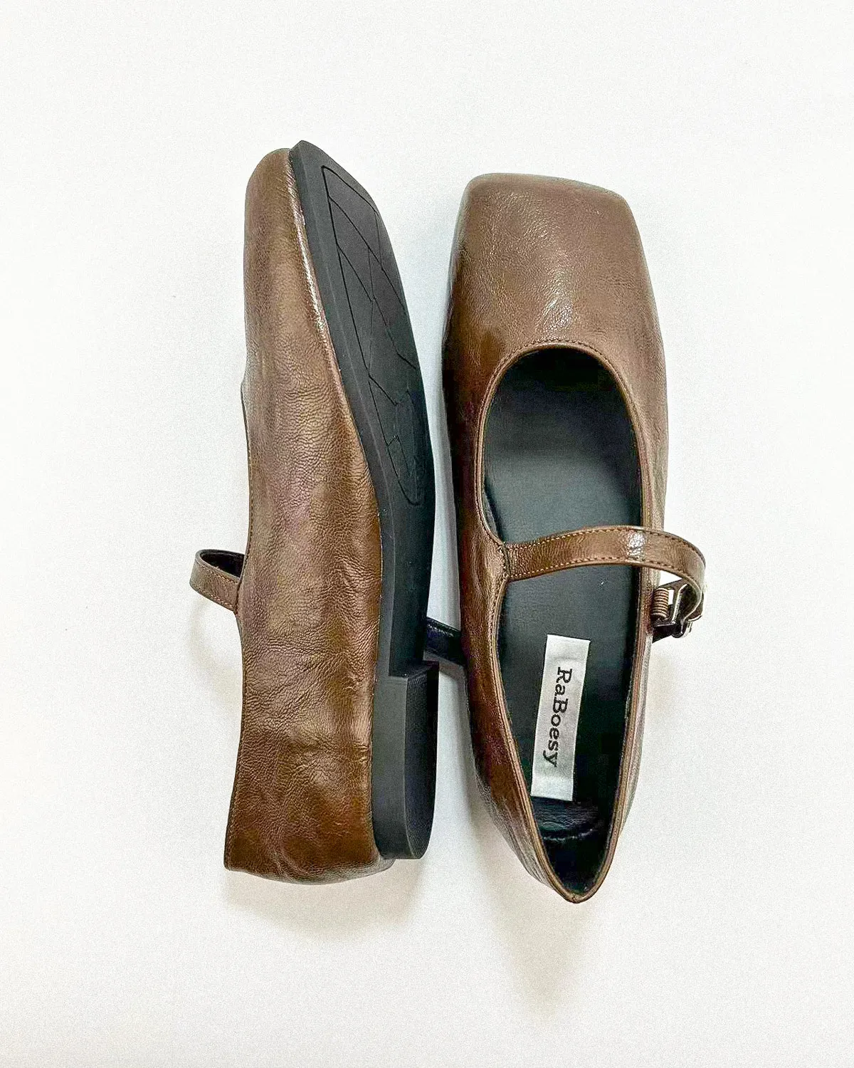Plain Toe Mary Jane Flats
