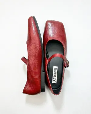 Plain Toe Mary Jane Flats