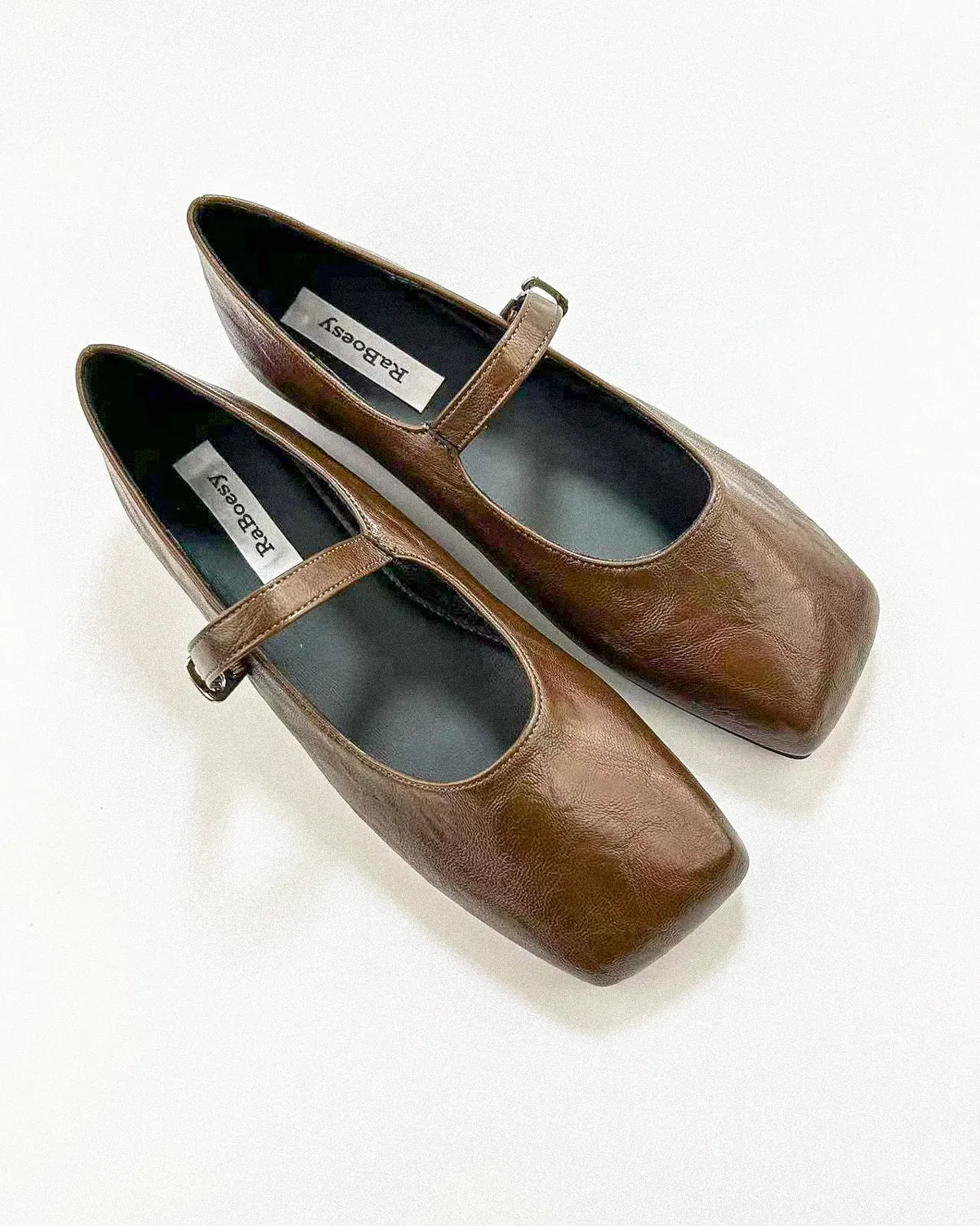 Plain Toe Mary Jane Flats