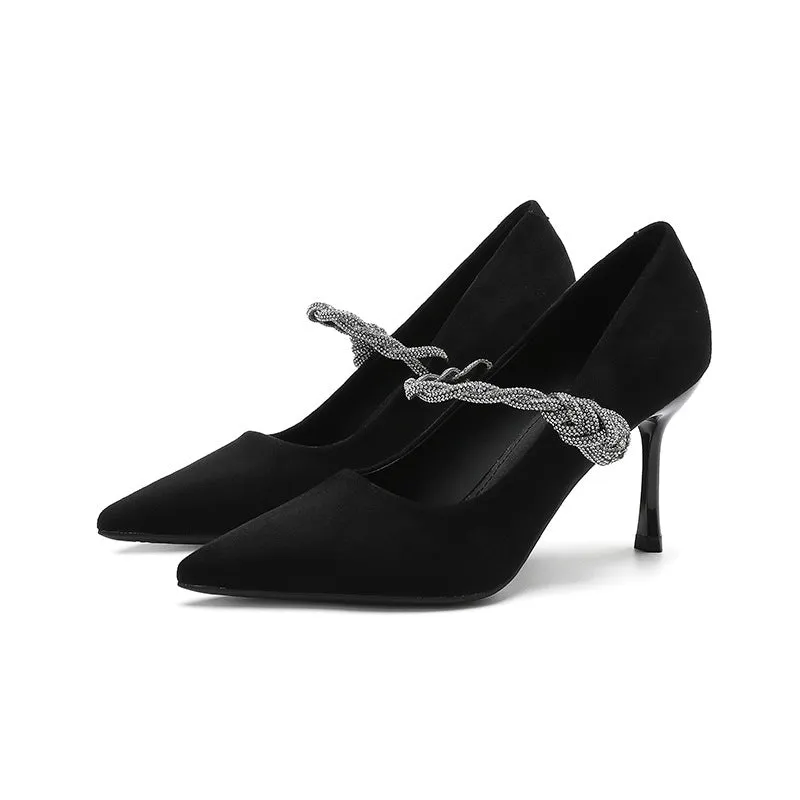 Point Toe Stiletto Pumps