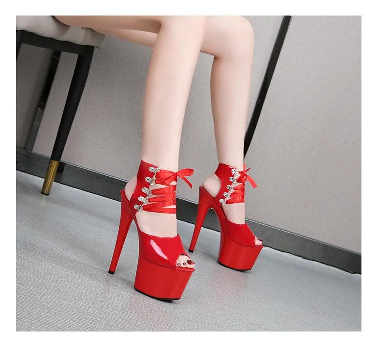 Pole Dance Sandals 15CM Clear High Heels