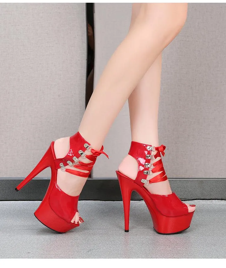 Pole Dance Sandals 15CM Clear High Heels