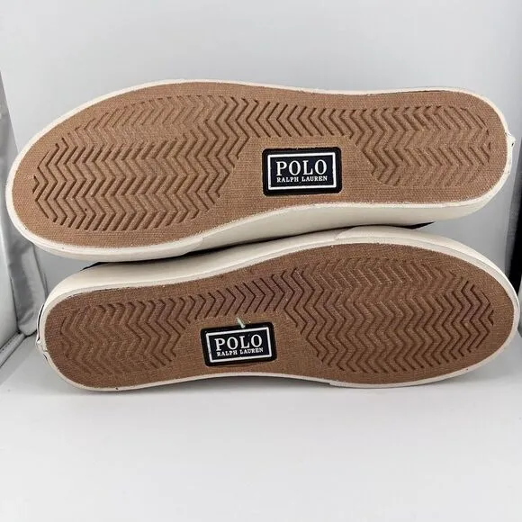 Polo Ralph‎ Lauren Keaton Blue Corduroy Sneakers - Sz 10.5 - Navy Blue