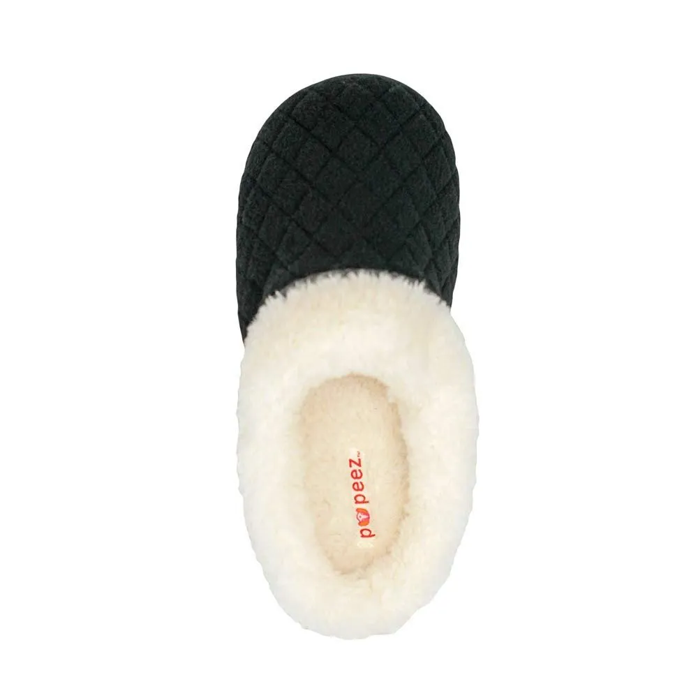 Pupeez Girls Slipper Cozy Comfort Warm Quilted Fleece Clog House Shoe