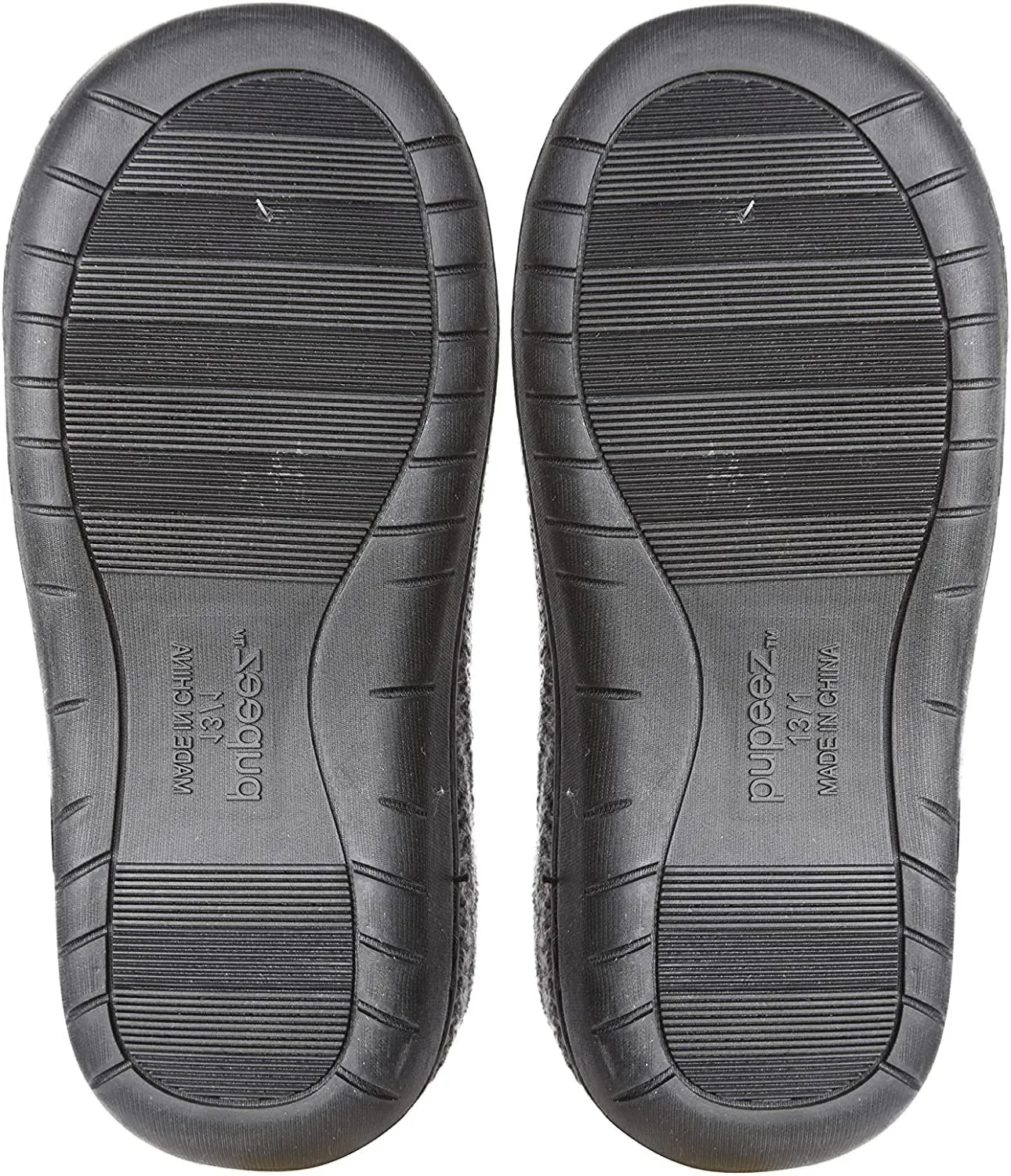 Pupeez Roxoni Boy's Slippers, Slipper with Memory Foam Suede Moccasin