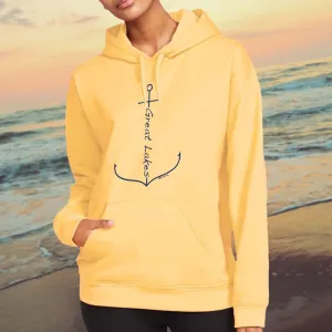 "Great Lakes Anchor" Soft Style Relaxed Fit Unisex Hoodie