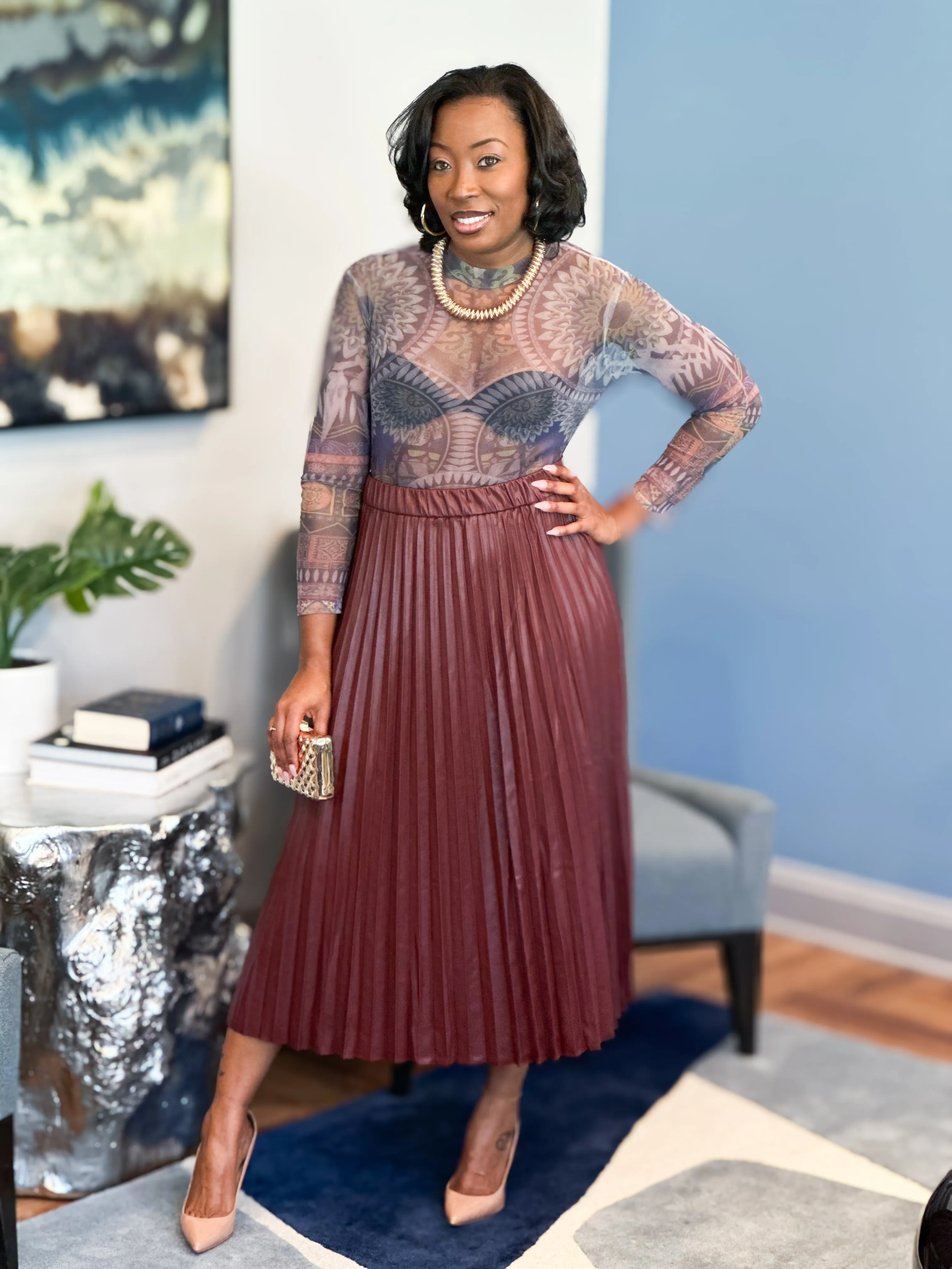 "Michelle" Pleated Skirt