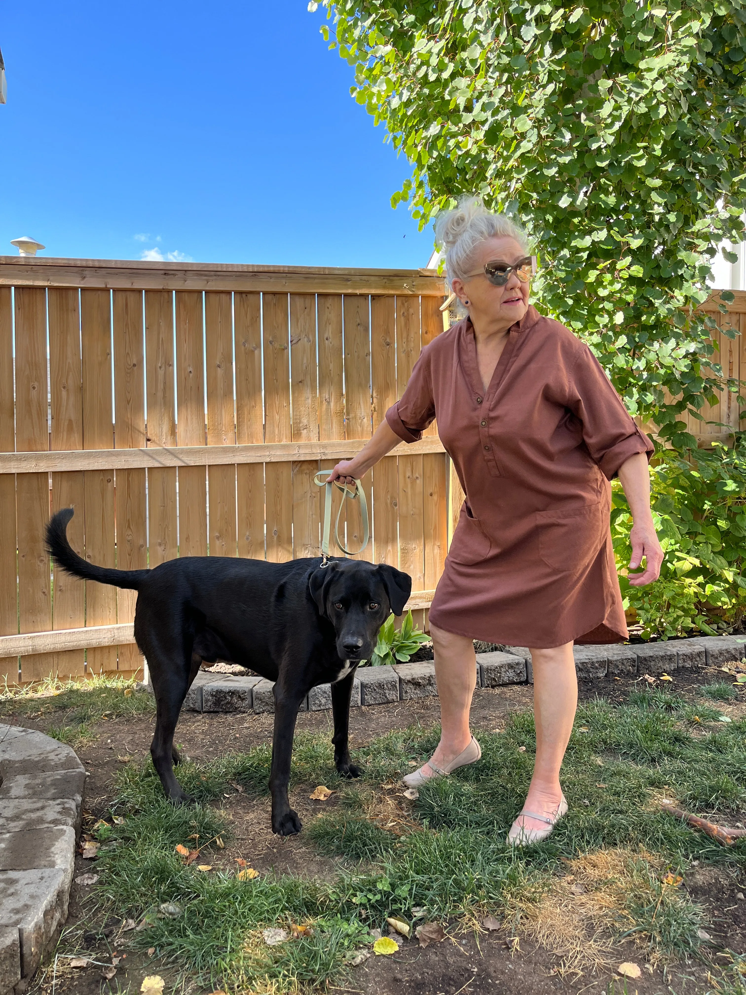 Raw Silk Shirt Dress