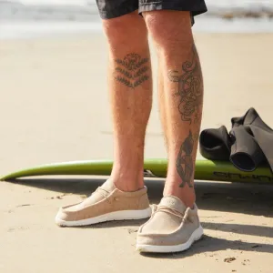 REEF Men's Cushion Coast Mid-Top Sneakers in Neutral Cream 10.5