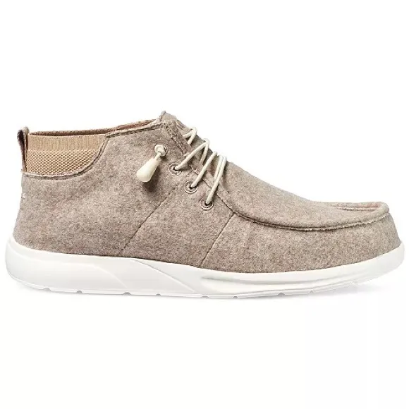 REEF Men's Cushion Coast Mid-Top Sneakers in Neutral Cream 10.5