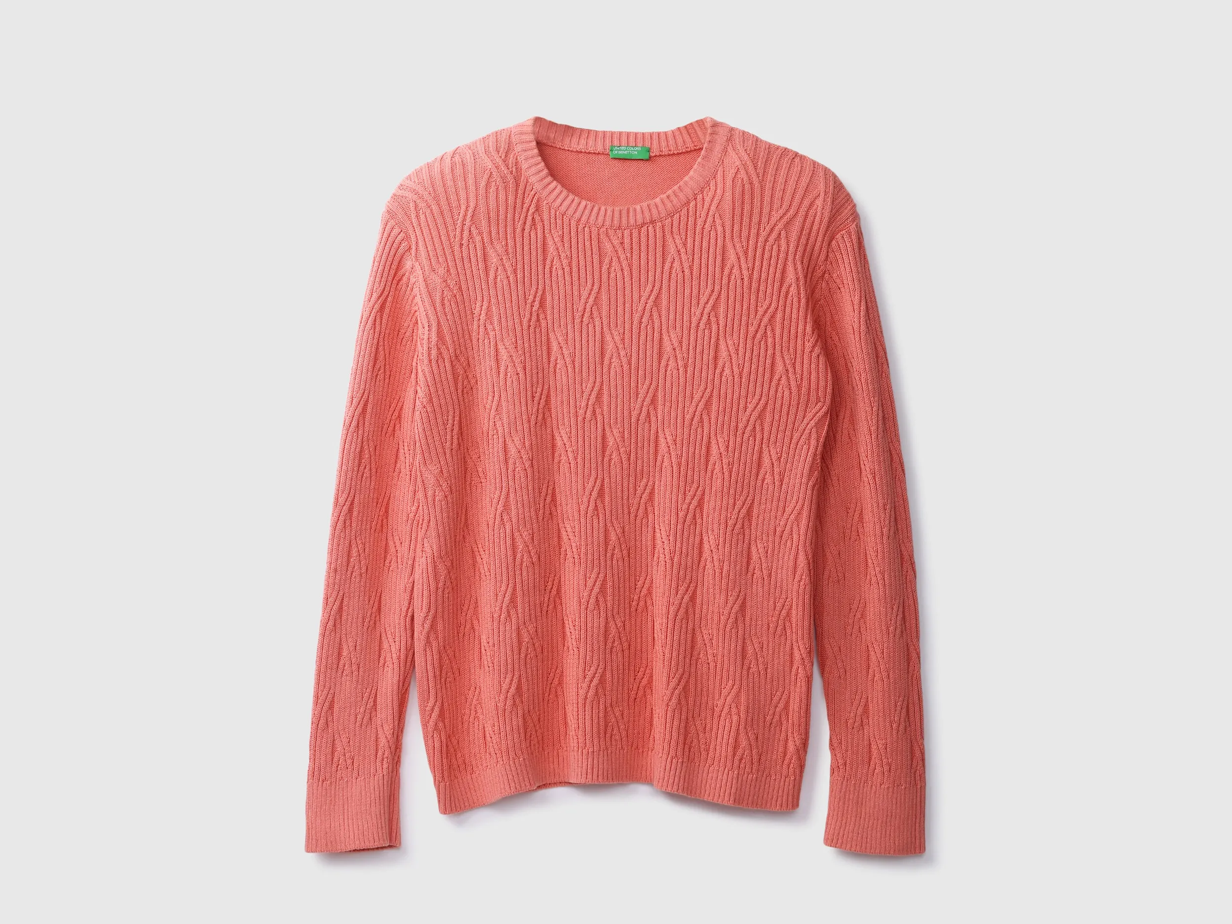 Round Neck Textured Sweater