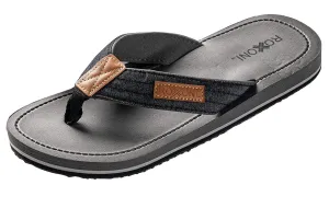 Roxoni Mens Thong Flip Flops Beach/Pool Outdoor Sandals