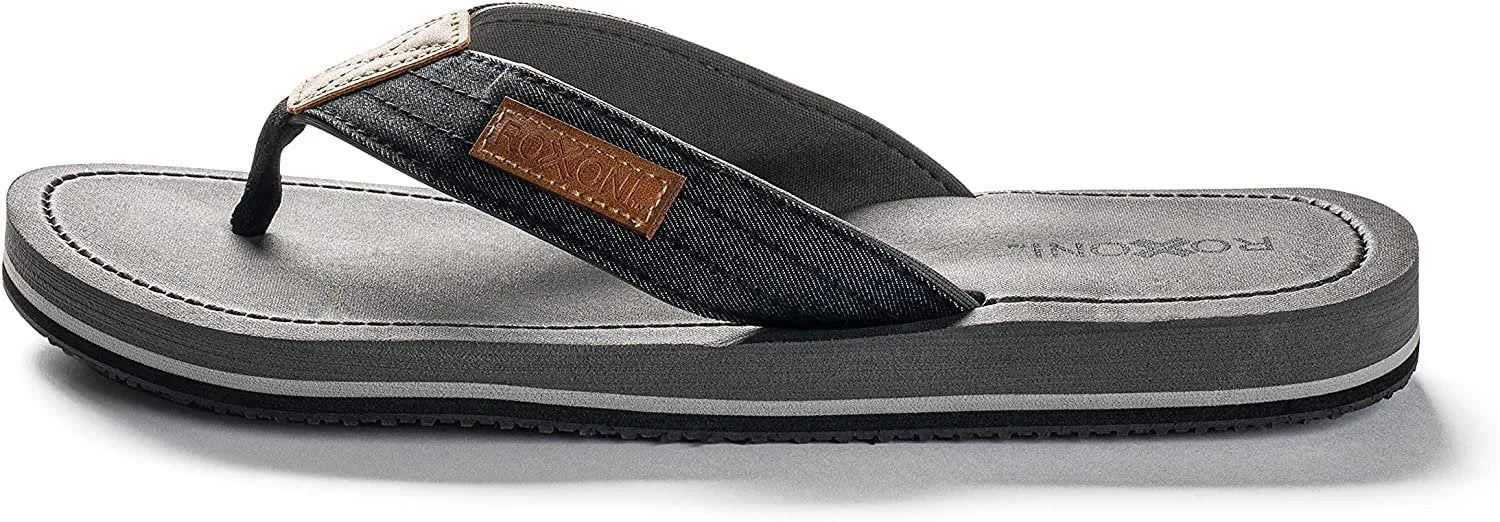 Roxoni Mens Thong Flip Flops Beach/Pool Outdoor Sandals