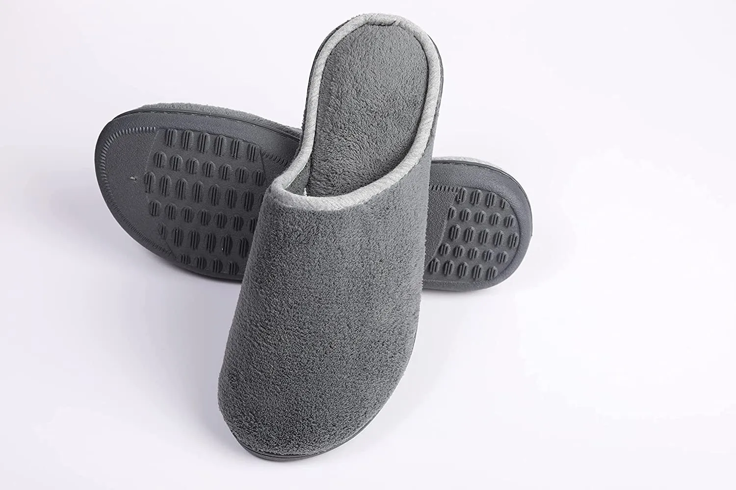 Roxoni Women’s Clog Slippers Microterry Memory Foam Comfy Footbed
