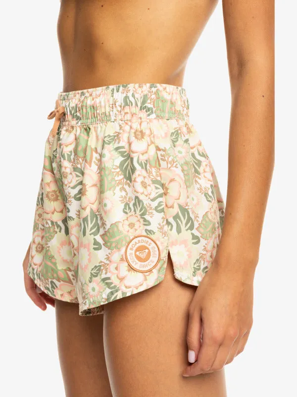 Roxy No Bad Waves Printed - Oil Green Wild Flower Swim