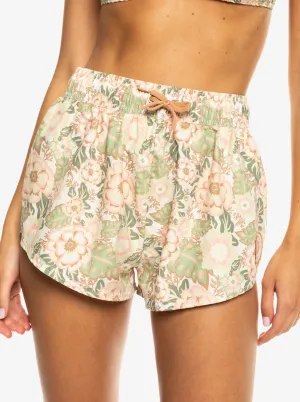 Roxy No Bad Waves Printed - Oil Green Wild Flower Swim