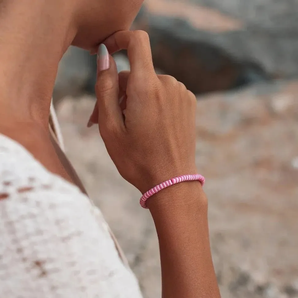 Seascape Stretch Bracelet in Azalea
