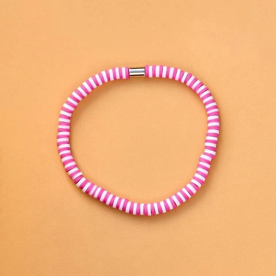 Seascape Stretch Bracelet in Azalea