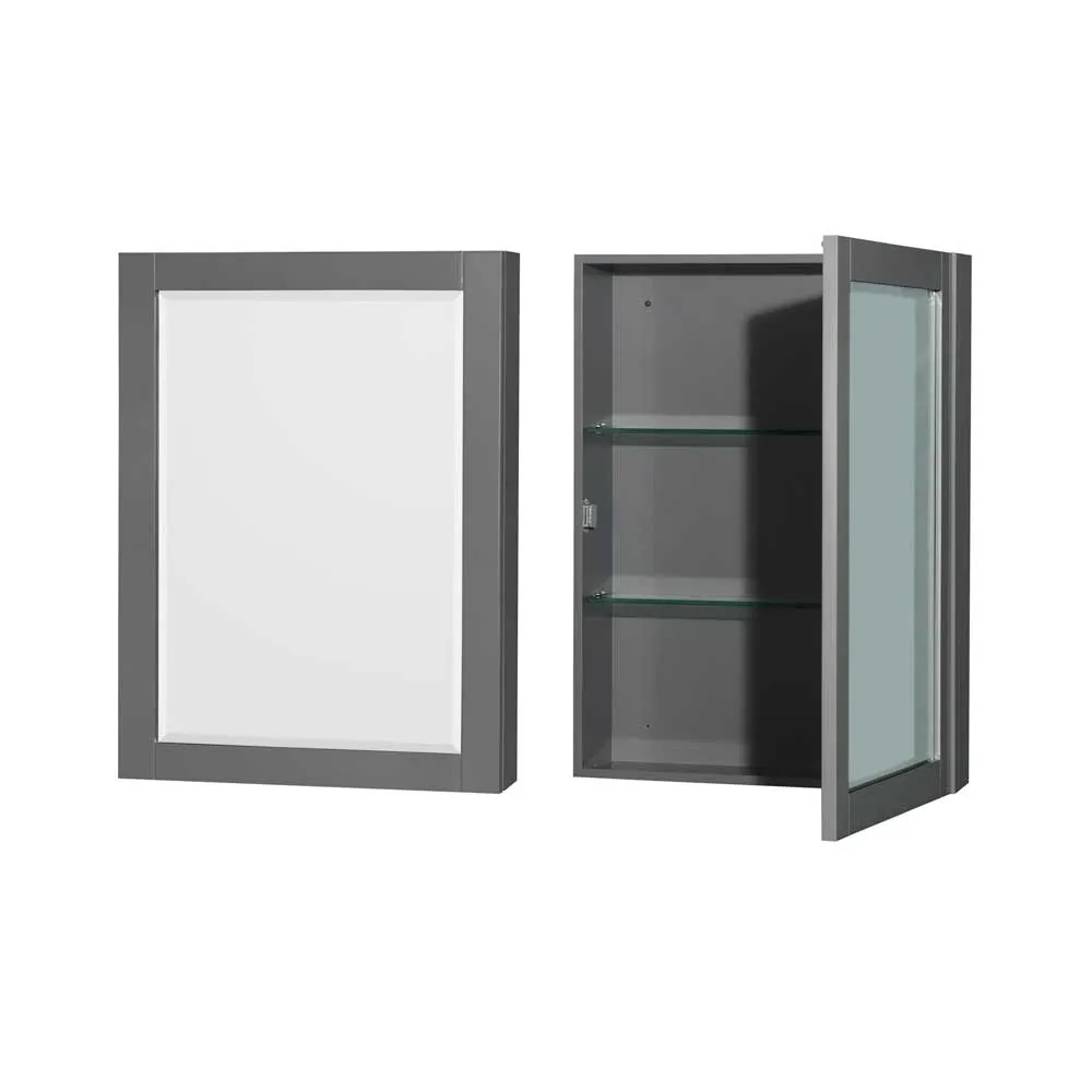 Sheffield 80 Inch Double Bathroom Vanity in Dark Gray