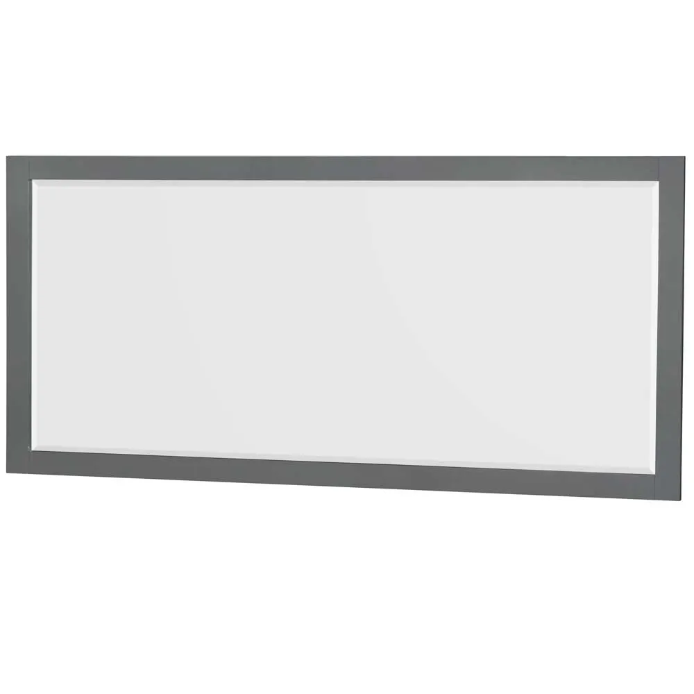 Sheffield 80 Inch Double Bathroom Vanity in Dark Gray