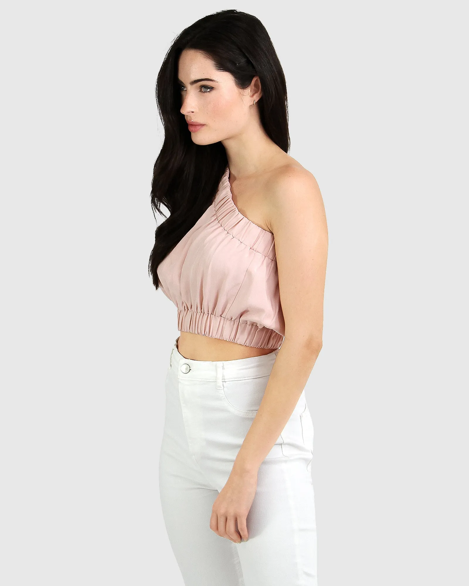 Sideline Cropped Top - Rose Bud Pink