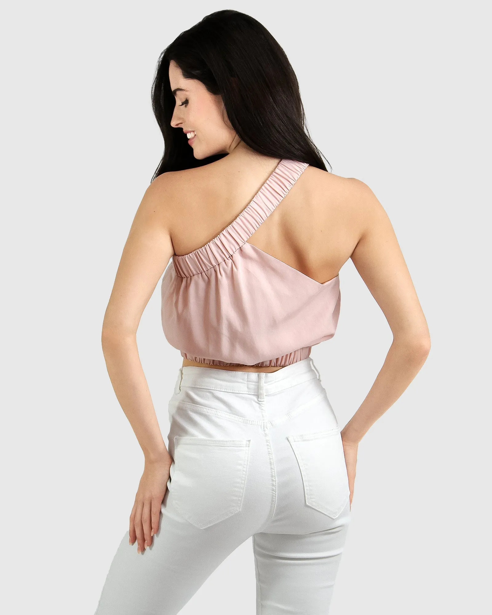 Sideline Cropped Top - Rose Bud Pink