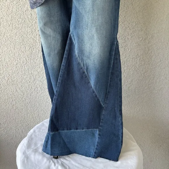 Sienna Color Block Flare Jeans - Size 1X
