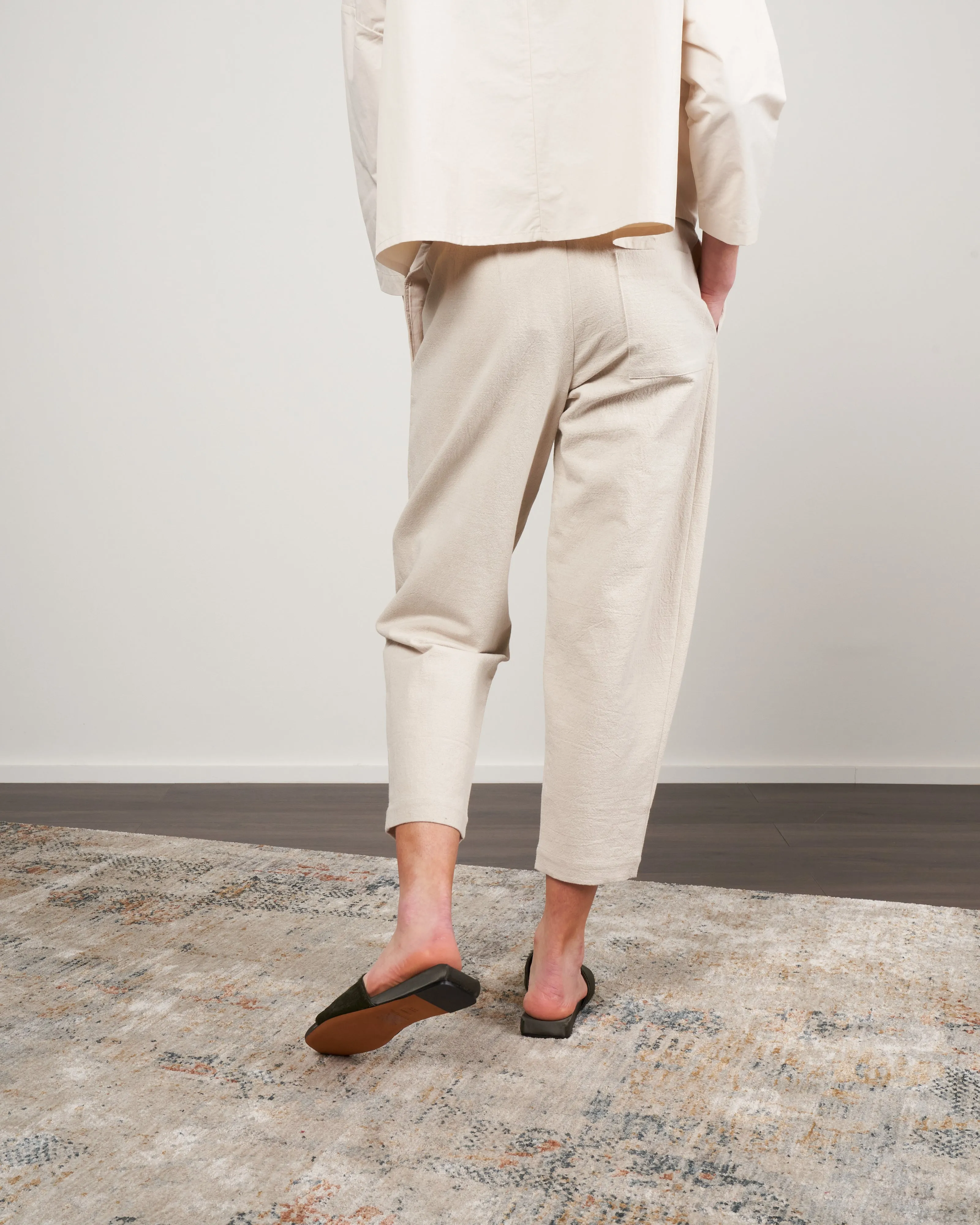 signature elastic unisex pant - oatmeal
