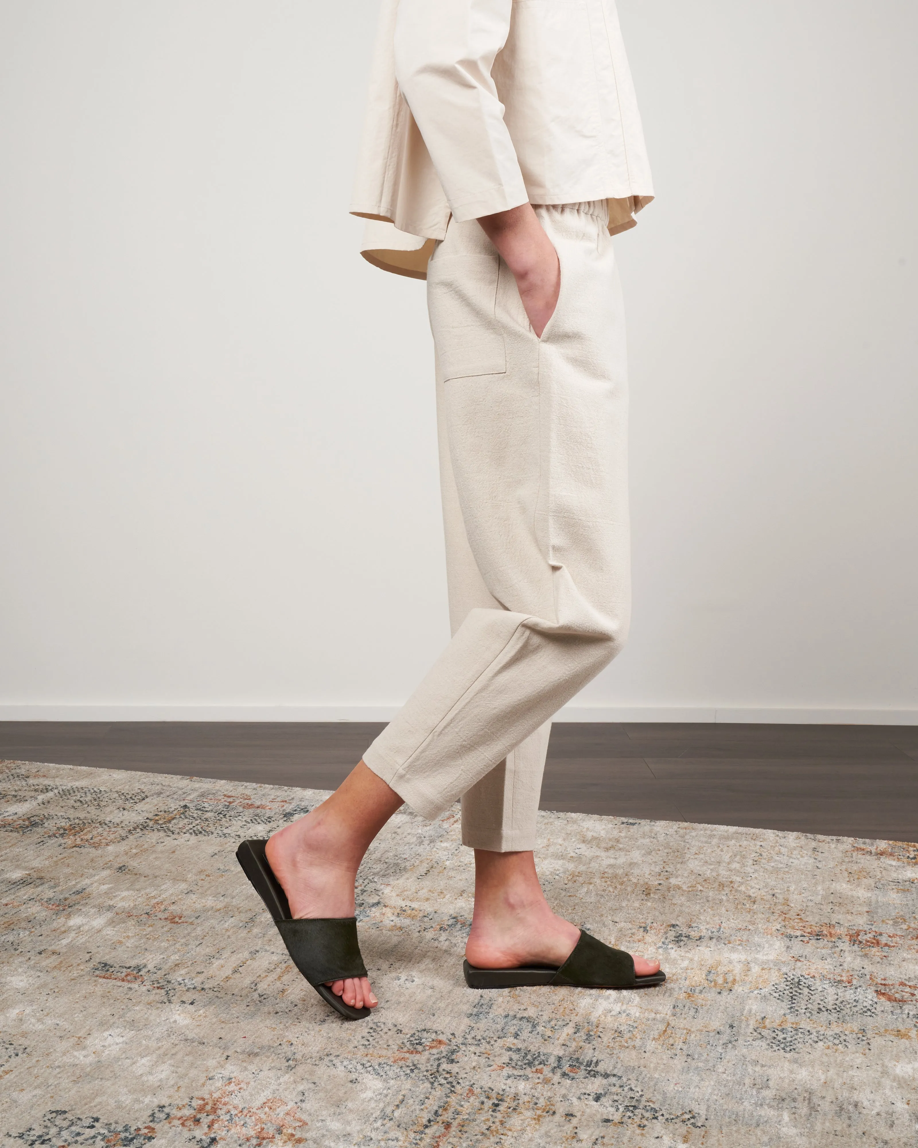 signature elastic unisex pant - oatmeal