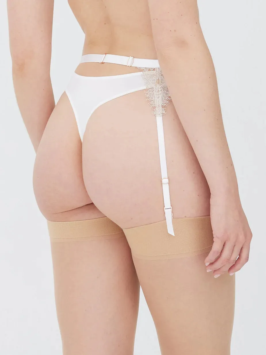 SKARLETT BLUE-ENTICE GARTER BELT WHITE