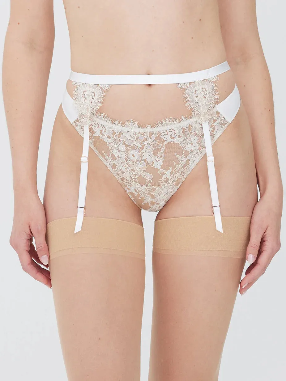 SKARLETT BLUE-ENTICE GARTER BELT WHITE