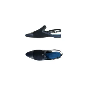 Slingback Shoe Suede Deep Blue