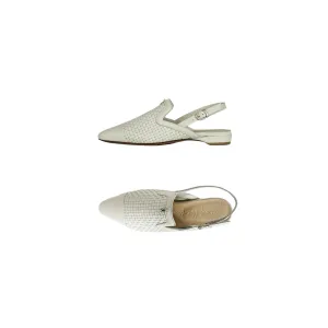 Slingback Shoes Intreccio Soft Chalk White