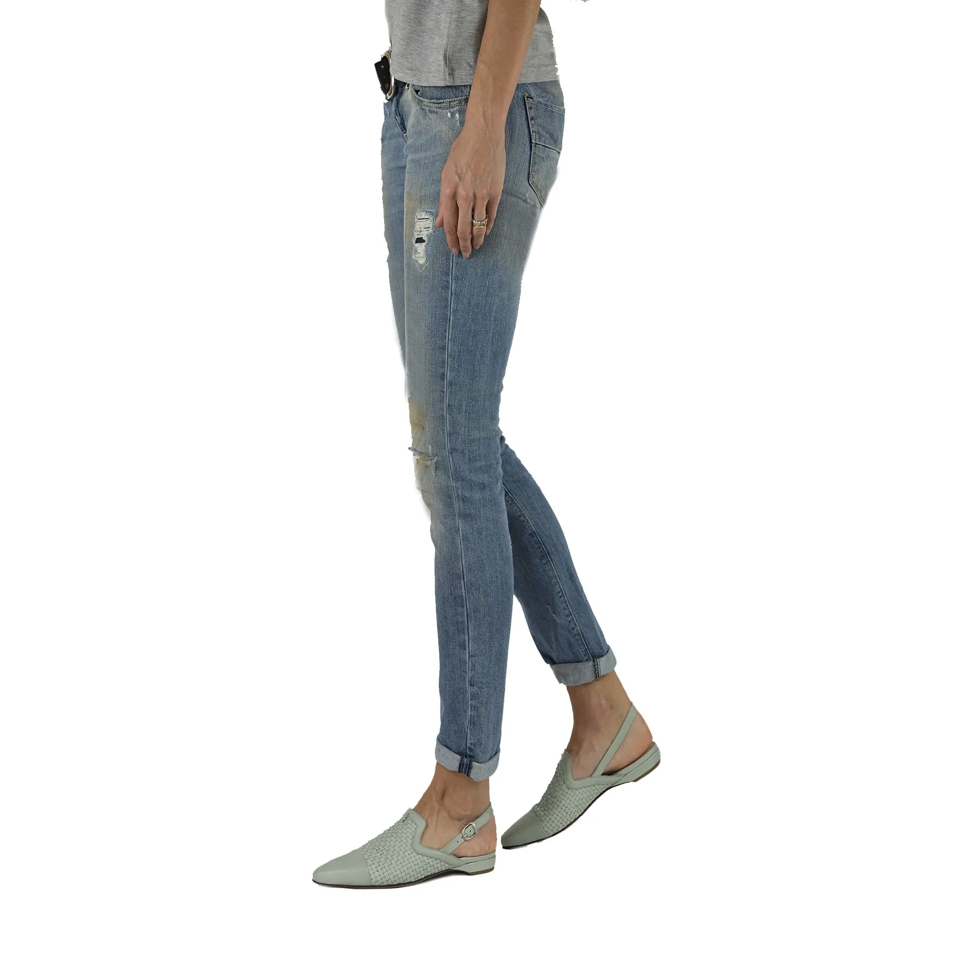 Slingback Shoes Intreccio Soft Sky