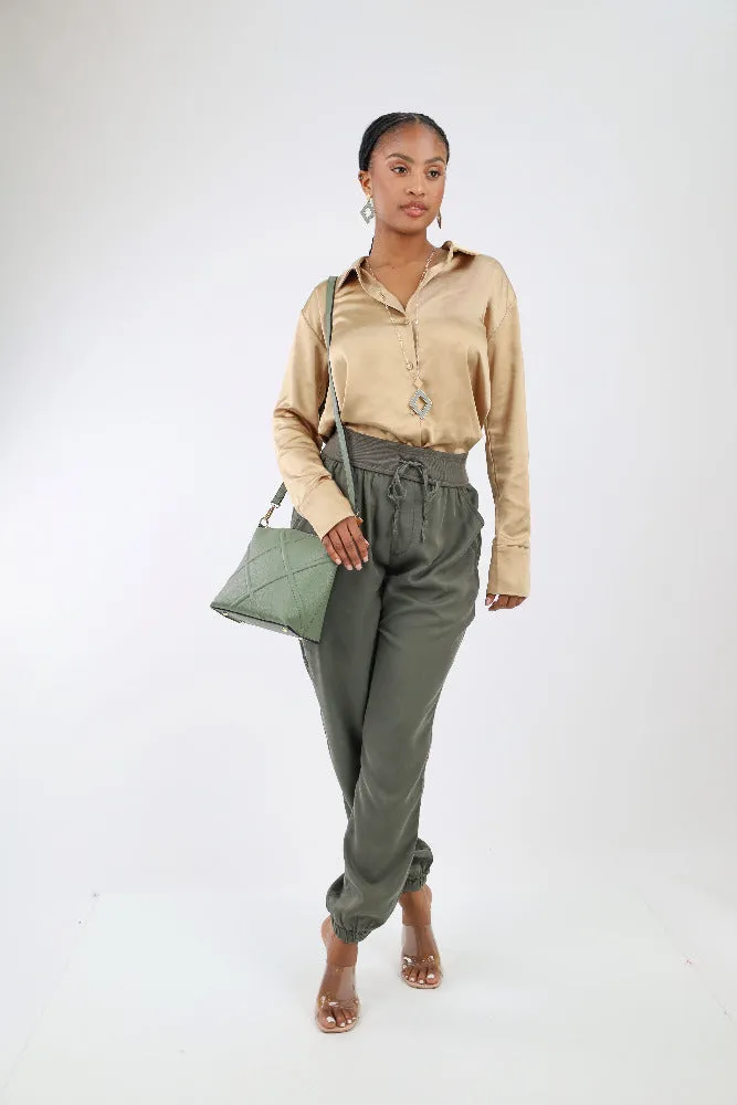 Solid Joggers -Olive