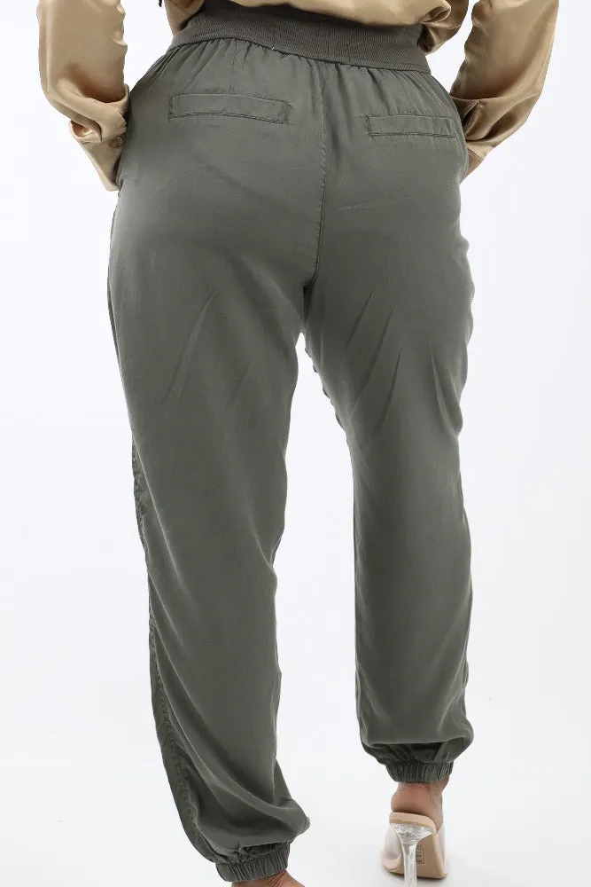 Solid Joggers -Olive