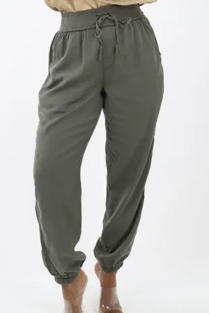 Solid Joggers -Olive