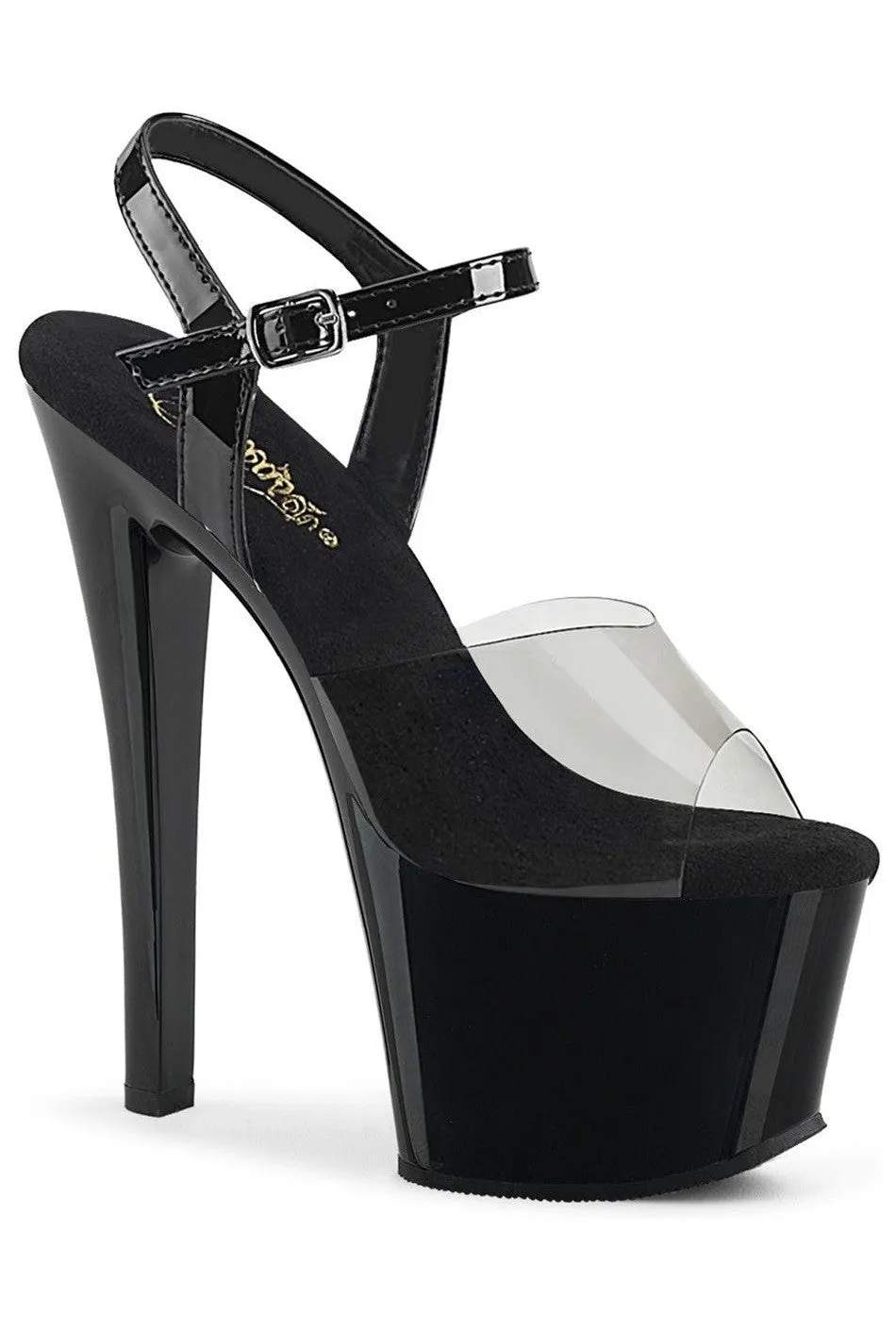 SS-SKY-308-1 Black Vinyl Sandal