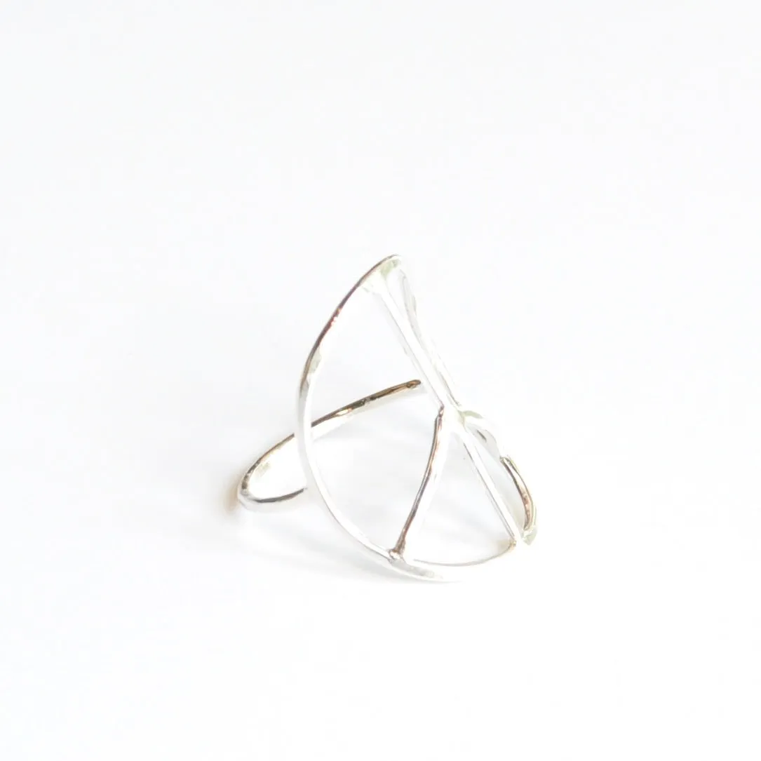Sterling Silver Peace Sign Rings - Lou Jewels